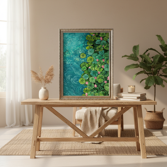 荷塘主题装饰画 | Lotus Pond Decorative Painting