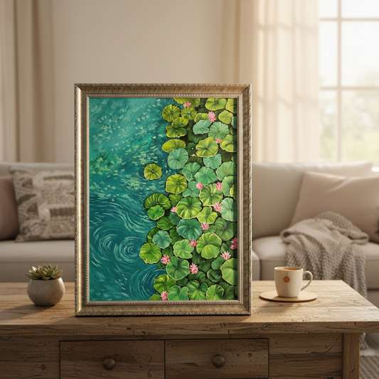 荷塘主题装饰画 | Lotus Pond Decorative Painting